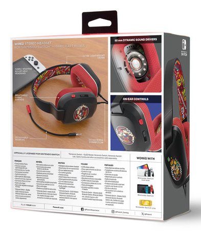 EAN 0617885112119 - PowerA NSHS0398-01 auricular y casco Auriculares Alámbrico Diadema Juego Negro, Rojo imagen 11