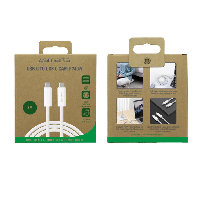 EAN 4252011907731 - 4smarts 540960 cable USB USB 3.2 Gen 1 (3.1 Gen 1) 3 m USB C Blanco imagen 4