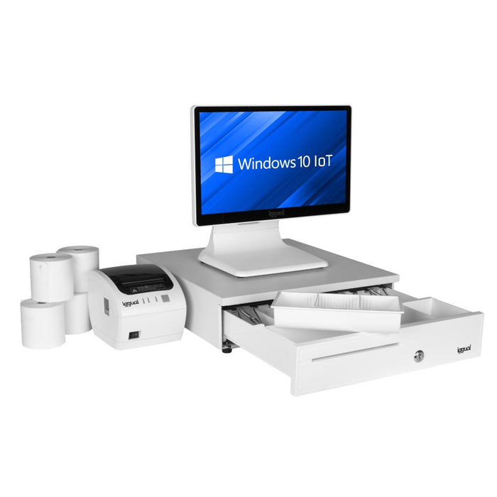 EAN 2517102511269 - iggual IGG320174pack N100 3,4 GHz 39,6 cm (15.6") 1920 x 1080 Pixeles Pantalla táctil Blanco imagen 2