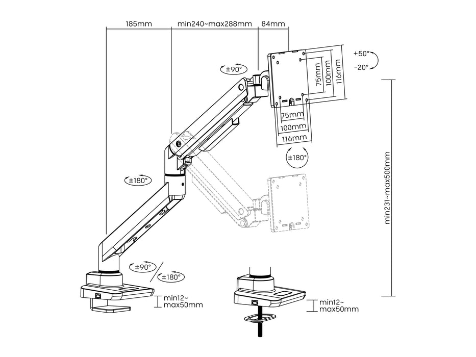 EAN 4015867236055 - Equip 650180 soporte para monitor 124,5 cm (49") imagen 6