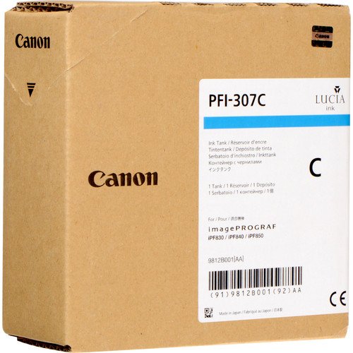 EAN 0013803248876 - Canon PFI-307C cartucho de tinta Original Cian imagen 1