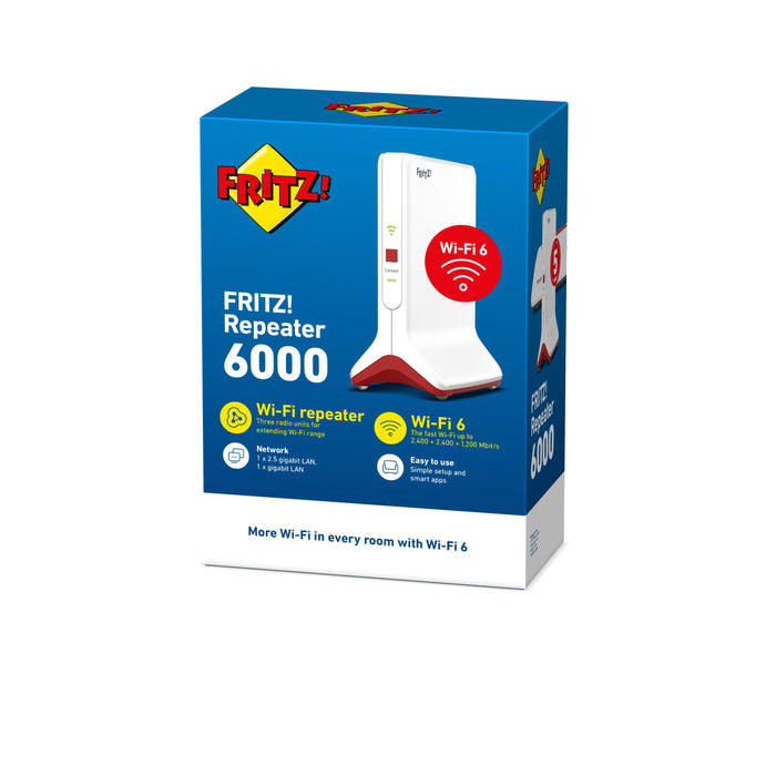 EAN 4023125029530 - Repeater FRITZ! 6000 6000 Mbit/s Blanco imagen 4