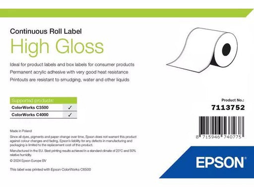 EAN 8715946740775 - Epson High Gloss Label Etiqueta para impresora autoadhesiva imagen 1