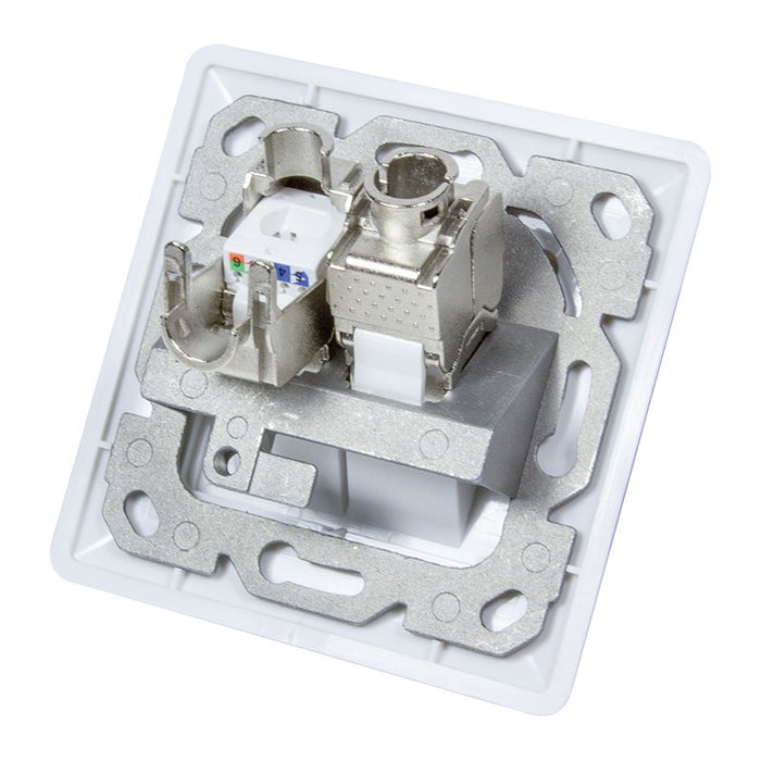 EAN 4052792032062 - LogiLink NK4020 toma de corriente 2 x RJ-45 Blanco imagen 5
