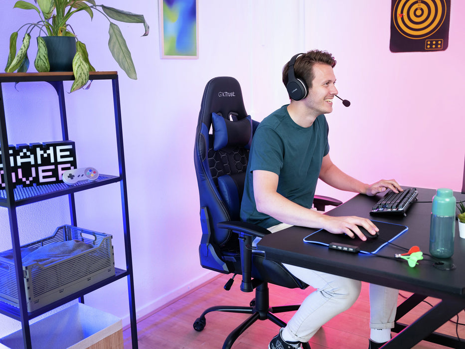 EAN 8713439244359 - Trust GXT 708B Resto Silla para videojuegos universal Negro, Azul imagen 6