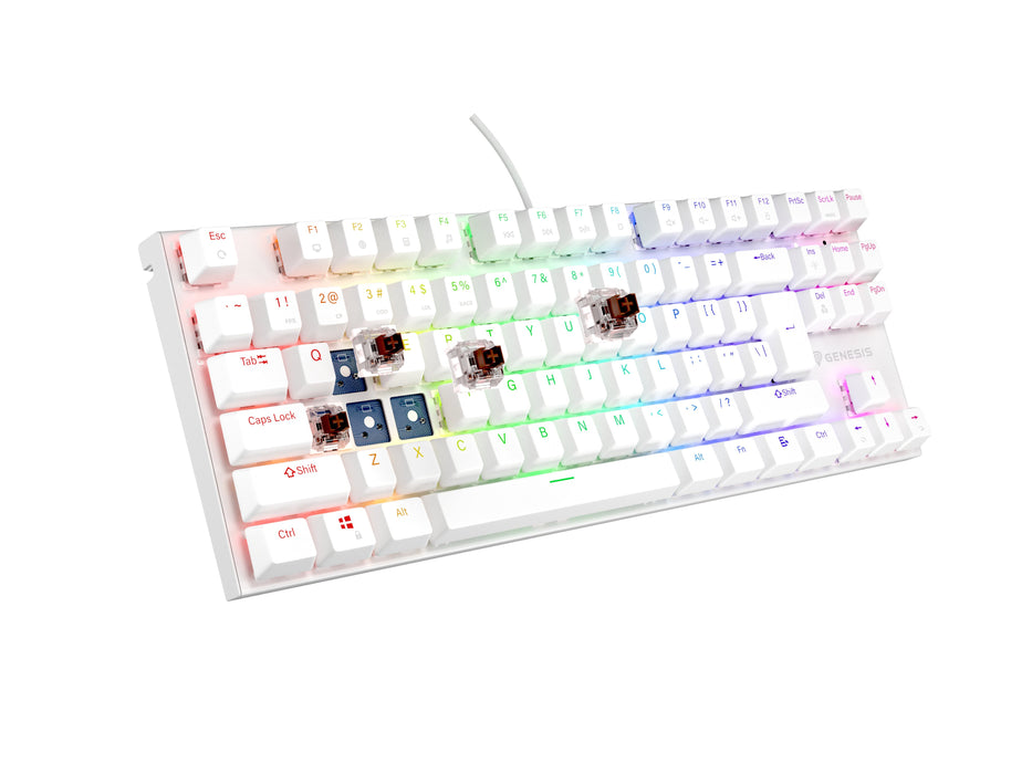 EAN 5901969432572 - GENESIS Thor 303 TKL teclado Juego USB QWERTY Internacional de EE.UU. Blanco imagen 7