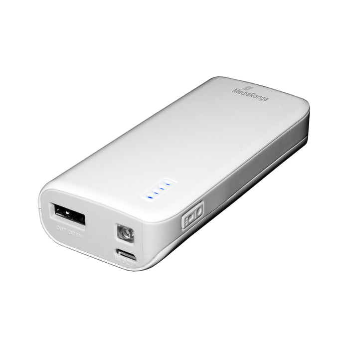EAN 4260459610304 - MediaRange MR751 batería externa Ión de litio 5200 mAh Gris, Blanco imagen 2