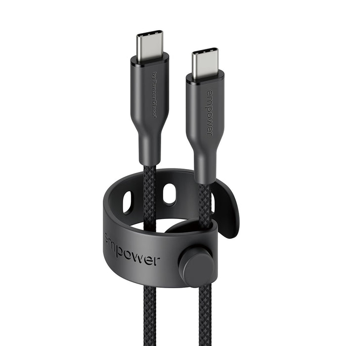 EAN 5715685027611 - PanzerGlass empower by ® Racing 60W USB-C to USB-C Cable | USB 2.0 | 1.2M | Space Black cable USB Negro imagen 1