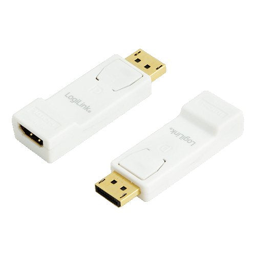EAN 4052792003598 - LogiLink CV0057 cambiador de género para cable DisplayPort HDMI Blanco, Amarillo imagen 1