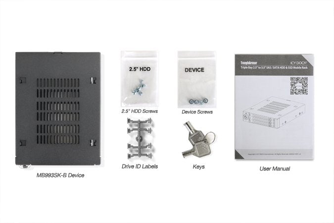 EAN 4711132869767 - Icy Dock MB993SK-B panel bahía disco duro 2,5/3,5" Panel de instalación Negro imagen 12