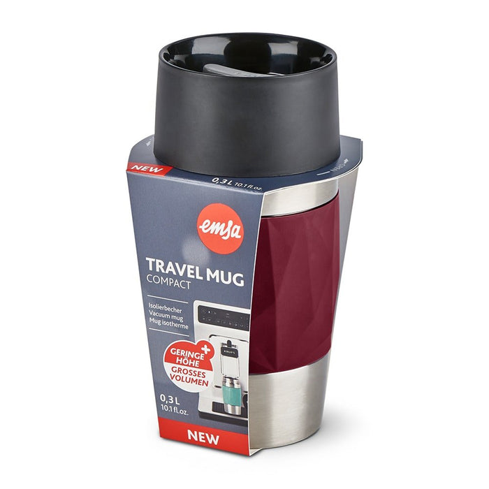 EAN 4009049540481 - EMSA Travel Mug Compact 300 ml Rojo, Acero inoxidable imagen 9