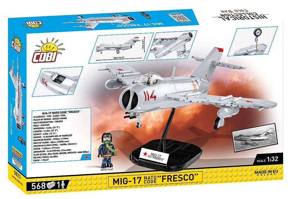 EAN 5902251058234 - COBI MiG-17 NATO Code "Fresco" imagen 10