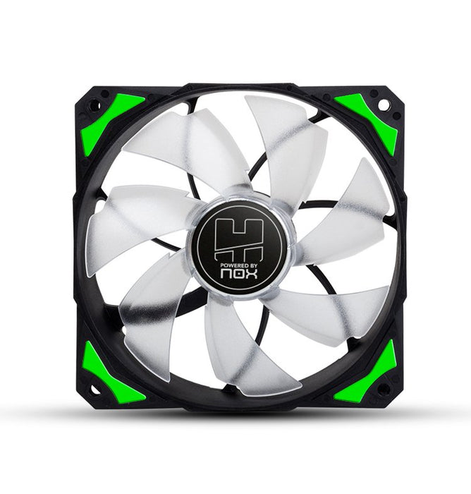 EAN 8436532164583 - NOX Hummer H-Fan LED Carcasa del ordenador Ventilador 12 cm Negro, Verde, Blanco imagen 3