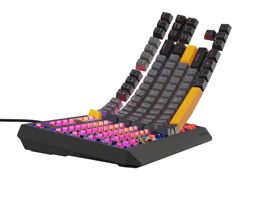 EAN 5901969443325 - GENESIS Thor 230 TKL teclado Juego USB + RF Wireless + Bluetooth QWERTY Negro, Gris, Naranja imagen 8