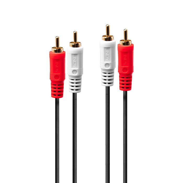 EAN 4002888356633 - Lindy 35663 cable de audio 5 m 2 x RCA Negro, Rojo, Blanco imagen 1