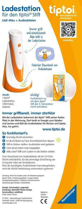 EAN 4005556001118 - tiptoi Ladestation für Stift Stylus (lápiz digital) Naranja, Blanco Interior imagen 3