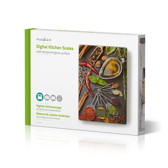 EAN 5412810286690 - Nedis KASC113VA báscula de cocina Multicolor Encimera Rectángulo Báscula electrónica de cocina imagen 5