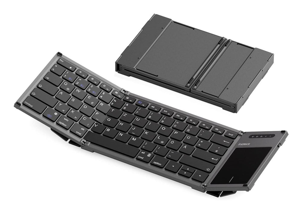EAN 6976521111188 - Inateck KB06101_STEEL GRAY teclado Hogar RF Wireless + Bluetooth QWERTZ Inglés Negro imagen 1