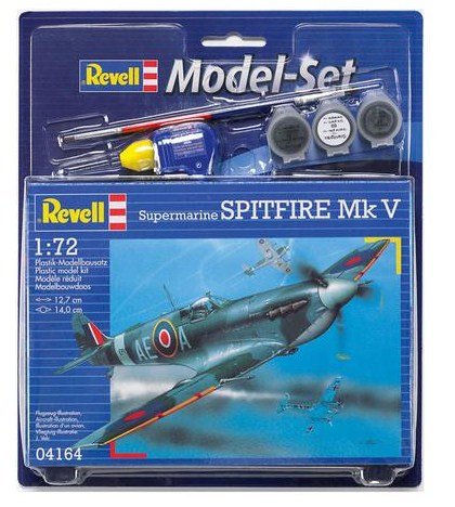 EAN 4009803641645 - Revell Spitfire Mk V Maqueta de avión de ala fija Kit de montaje 1:72 imagen 1