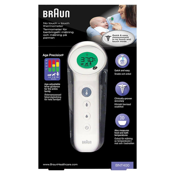 EAN 4022167004000 - Braun BNT400 Teledetección Blanco Frente imagen 3
