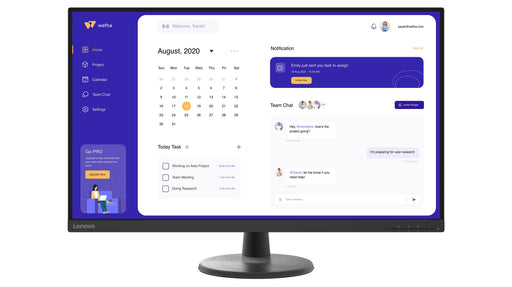 EAN 0196802126083 - Lenovo C32u-40 LED display 80 cm (31.5") 3840 x 2160 Pixeles 4K Ultra HD Negro imagen 1