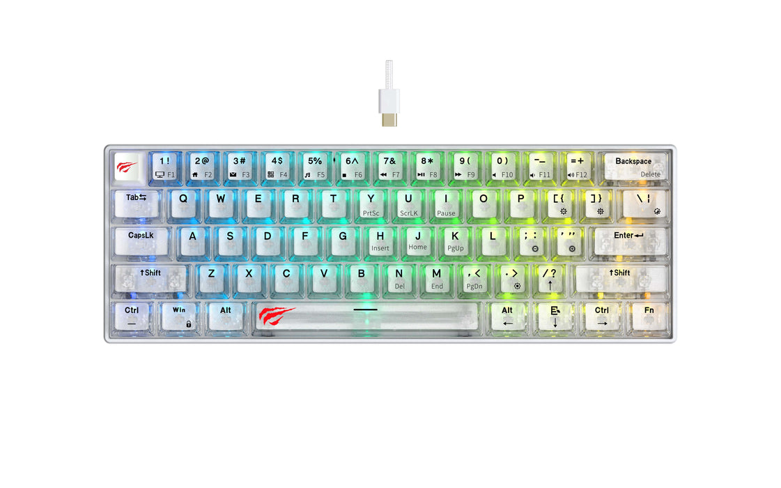 EAN 6939119028862 - Havit KB903L (Transparent white) teclado Juego USB QWERTY imagen 6