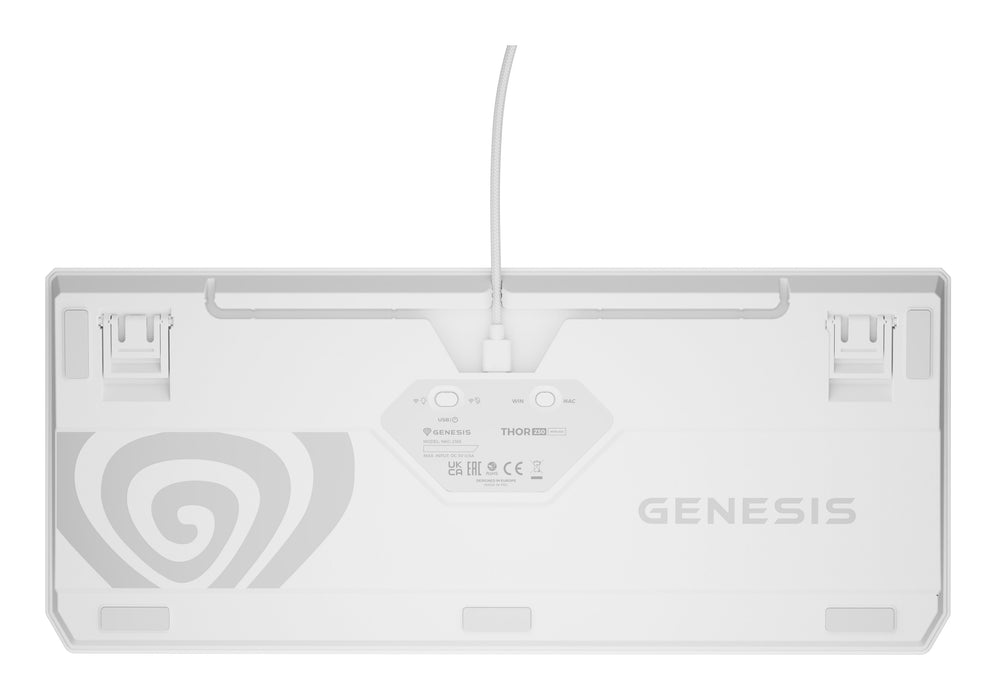 EAN 5901969444469 - GENESIS Thor 230 TKL teclado Juego USB + RF Wireless + Bluetooth QWERTY Inglés de EE. UU. Blanco imagen 13