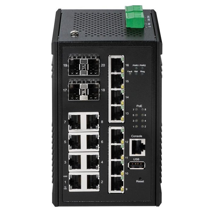 EAN 4717964703347 - Edimax IGS-5416P switch Gestionado Gigabit Ethernet (10/100/1000) Energía sobre Ethernet (PoE) Negro imagen 2