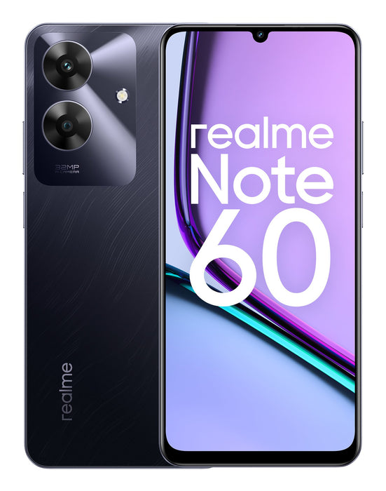 EAN 6941764444607 - realme Note 60 17,1 cm (6.74") SIM doble Android 14 4G USB Tipo C 4 GB 128 GB 5000 mAh Negro, Color mármo imagen 1
