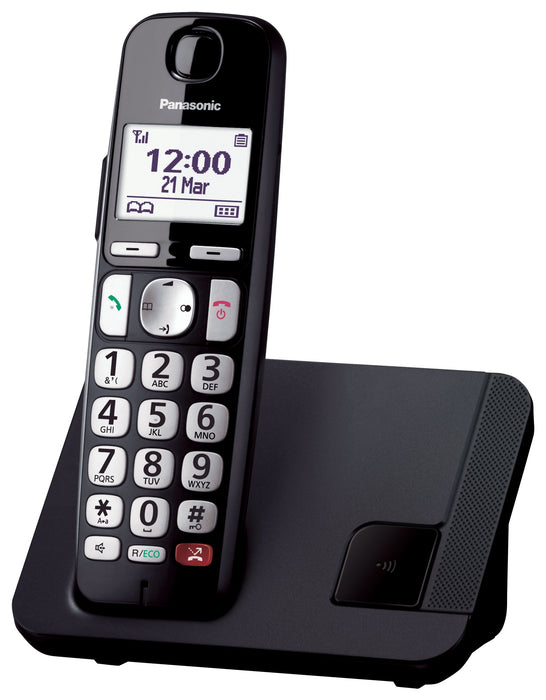 EAN 5025232916498 - Panasonic KX-TGE250 Teléfono DECT Identificador de llamadas Negro imagen 1