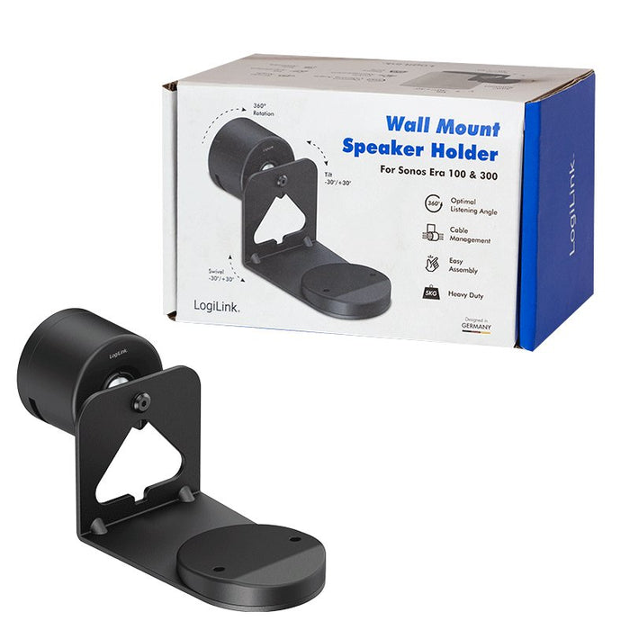 EAN 4052792076202 - LogiLink BP0207 soporte de altavoz Pared Plástico, Acero Negro imagen 8