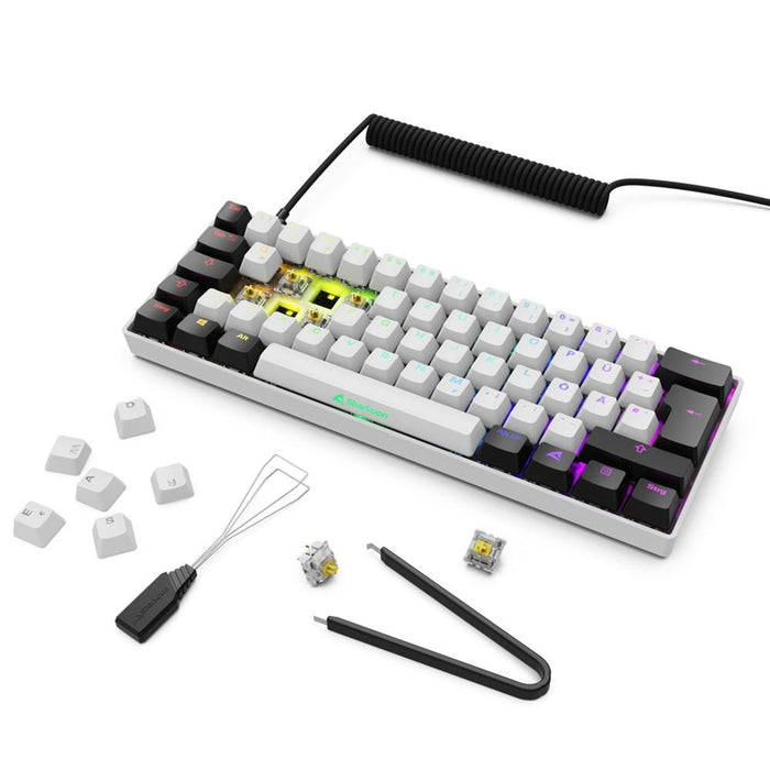 EAN 4044951041886 - Sharkoon SGK50 S4 teclado Hogar USB QWERTZ Alemán Blanco imagen 8