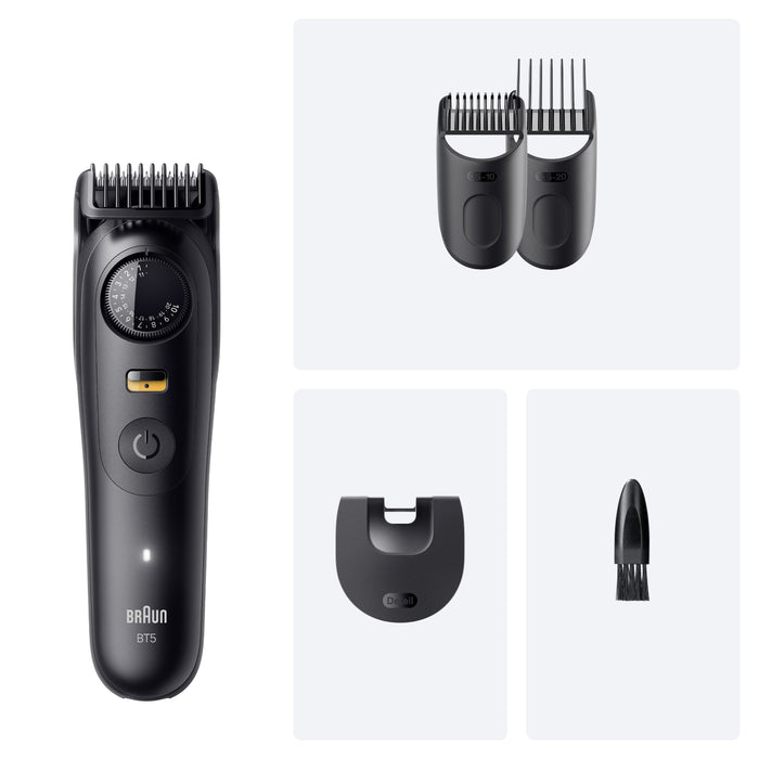 EAN 8700216428422 - Braun BeardTrimmer 5 80789813 depiladora para la barba AC/Batería 20 2 cm Mojado y seco Negro imagen 2