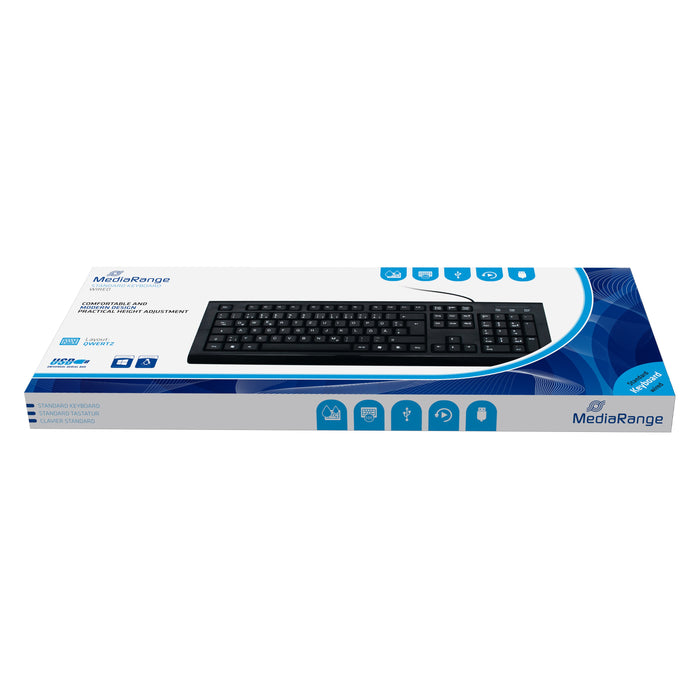 EAN 4260283117758 - MediaRange MROS101 teclado Oficina USB QWERTZ Alemán Negro imagen 3