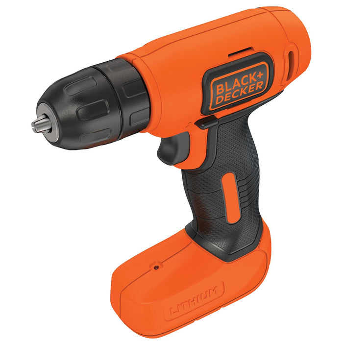 EAN 5035048631706 - Black & Decker BDCD8-QW taladro Sin llave Negro, Naranja imagen 2