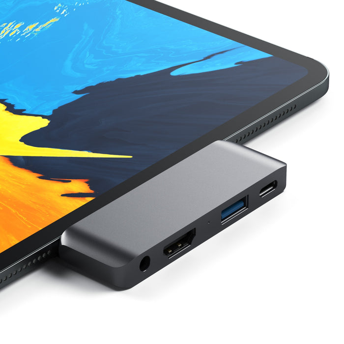 EAN 0879961008031 - Satechi ST-TCMPHM base para portátil y replicador de puertos USB 3.2 Gen 1 (3.1 Gen 1) Type-C Gris imagen 3