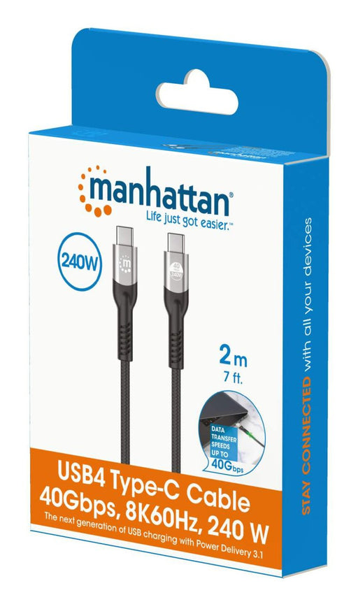 EAN 0766623356381 - Manhattan 356381 cable USB USB4 Gen 3x2 2 m USB C Negro imagen 2