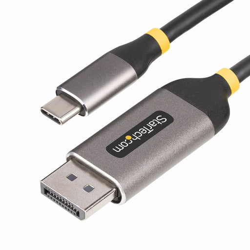 EAN 0065030901291 - StarTech.com 142-USBC-DP-8K-10F adaptador de cable de vídeo Negro, Gris imagen 1