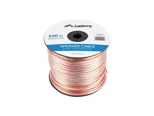 EAN 5901969429527 - Lanberg SC-2X25-10CC-1000-TR cable de audio 100 m Transparente imagen 1