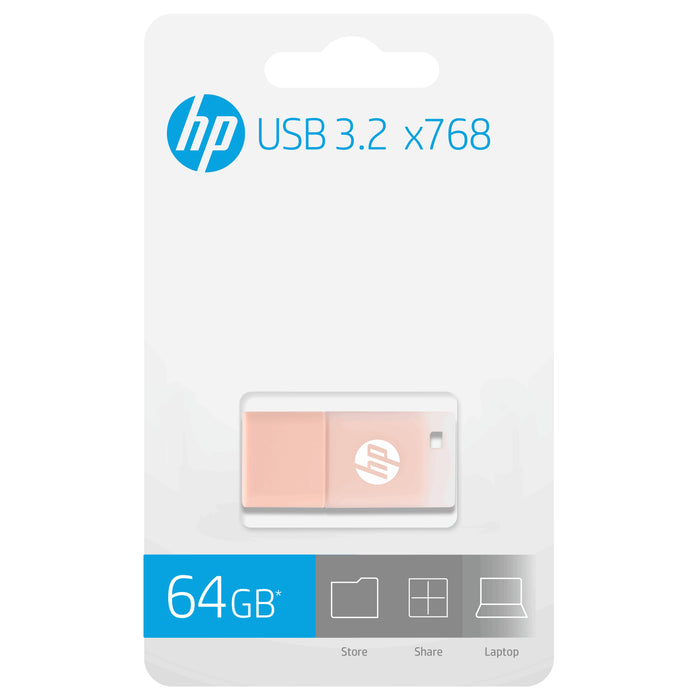 EAN 4718006454753 - HP HPFD768K-64 unidad flash USB 64 GB USB tipo A 3.2 Gen 1 (3.1 Gen 1) Beige, Rosa imagen 6
