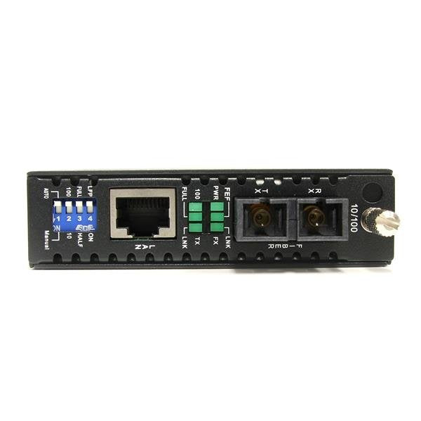 EAN 0065030846240 - StarTech.com ET90110SC2 convertidor de medio 200 Mbit/s 1310 nm Multimodo Negro imagen 2