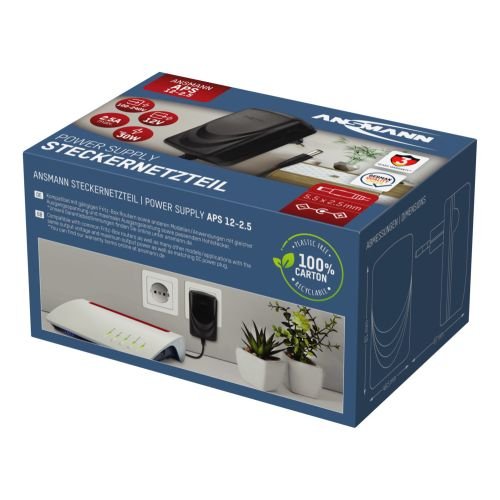 EAN 4013674186327 - Ansmann 1201-0027 adaptador e inversor de corriente Interior 30 W Negro imagen 4
