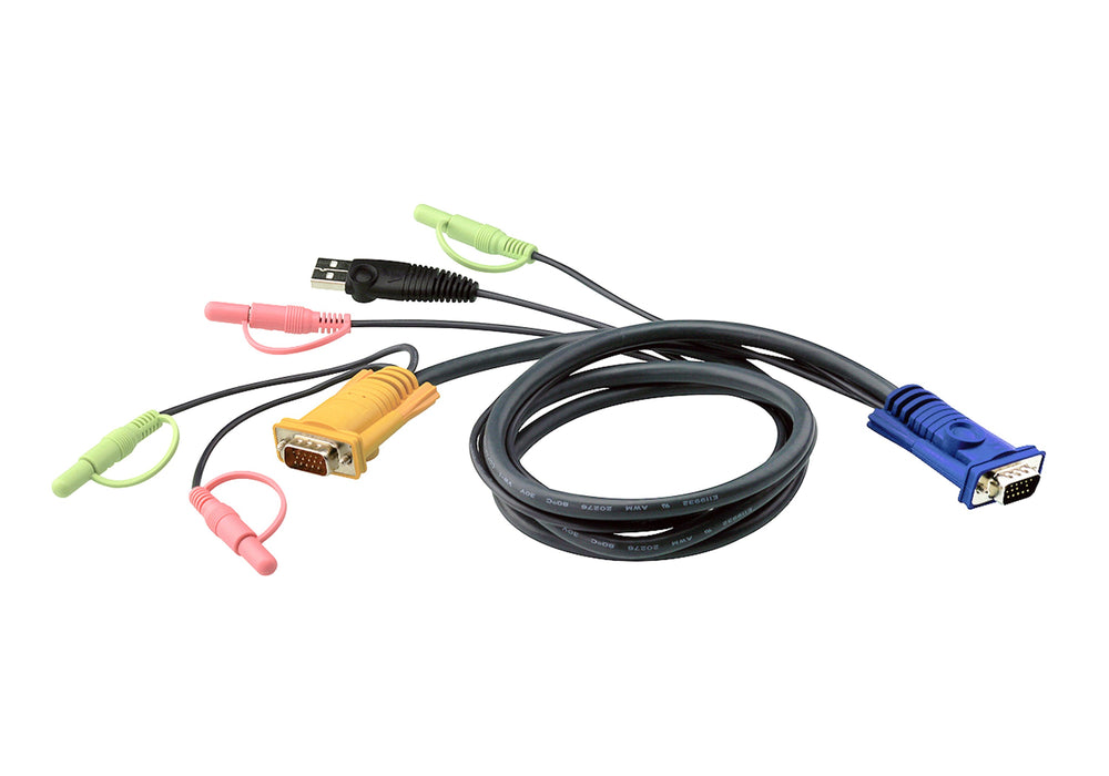 EAN 0021111378741 - ATEN 2L-5303U cable para video, teclado y ratón (kvm) Negro imagen 1