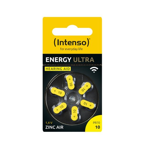 EAN 4034303028955 - Intenso A10 Energy Hörgeraete Batterie 6er Blister - Batterie - 86 mAh Batería de un solo uso 10 Zinc-Air imagen 2