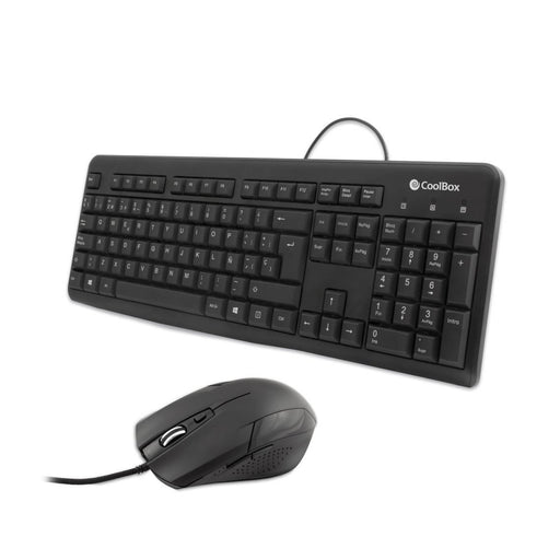 EAN 8436556141706 - CoolBox COO-KTR-01U teclado Ratón incluido Oficina USB QWERTY Negro imagen 1