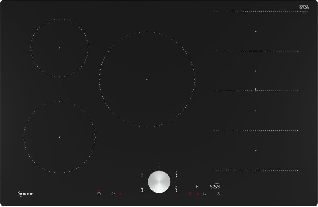 EAN 4242004269724 - Neff T68PTV4L0 hobs Negro Integrado 80 cm Con placa de inducción 5 zona(s) imagen 1