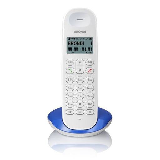 EAN 8015908790924 - Brondi Lotus Teléfono DECT Azul, Blanco imagen 1