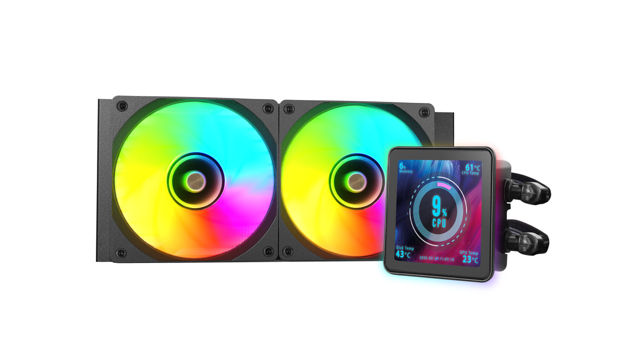 EAN 8435693110675 - Mars Gaming ML-VISIONPRO240 Procesador Sistema de refrigeración líquida todo en uno 12 cm Negro 1 pieza(s imagen 4