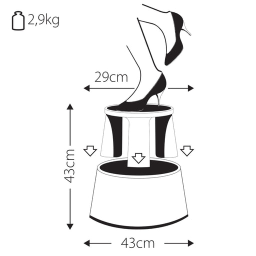 EAN 5705831006331 - Q-CONNECT KF00633 taburete Plástico Negro imagen 2