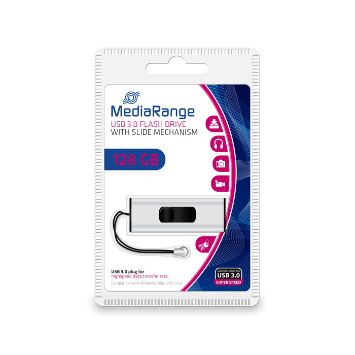 EAN 4260283118878 - MediaRange MR918 unidad flash USB 128 GB USB Type-A / Micro-USB 3.2 Gen 1 (3.1 Gen 1) Negro, Plata imagen 5